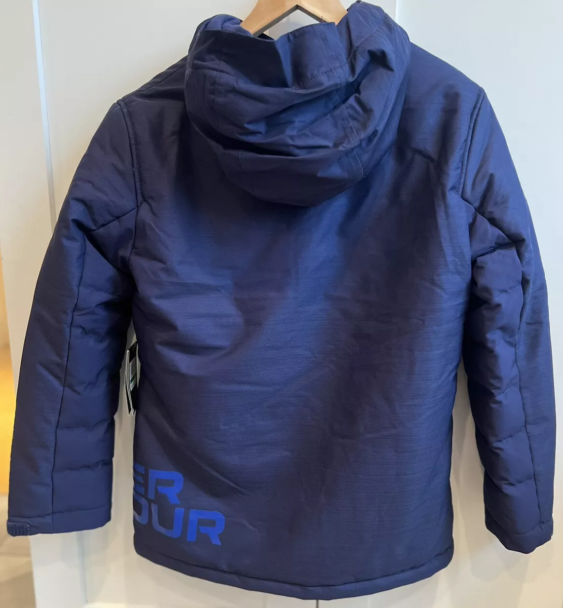 Under Armour Superthaw Winter Coat Jacket Insulated Hood Blue