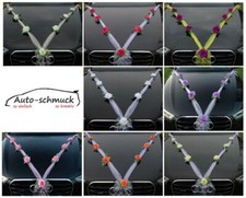 ORGANZA M Auto-schmuck Braut Paar Rose Deko Dekoration Autoschmuck  Hochzeit