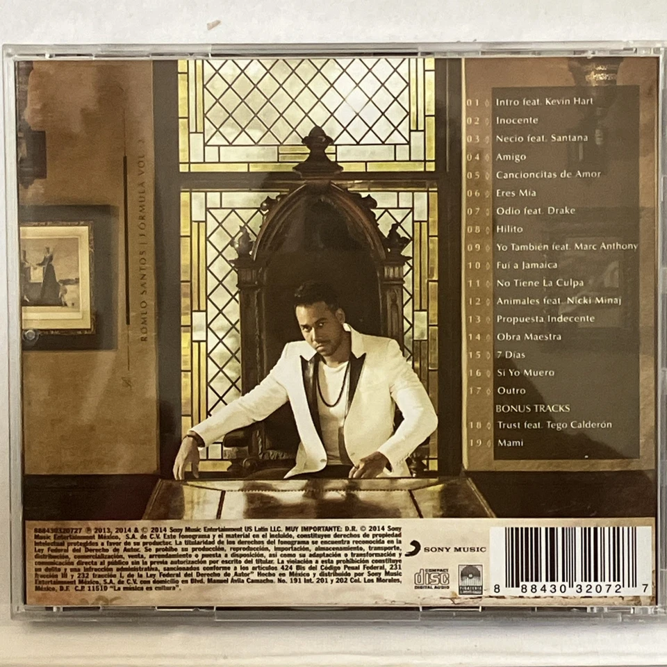 Formula, Vol. 2 by Romeo Santos (CD, 2014) Foto 2 de 4