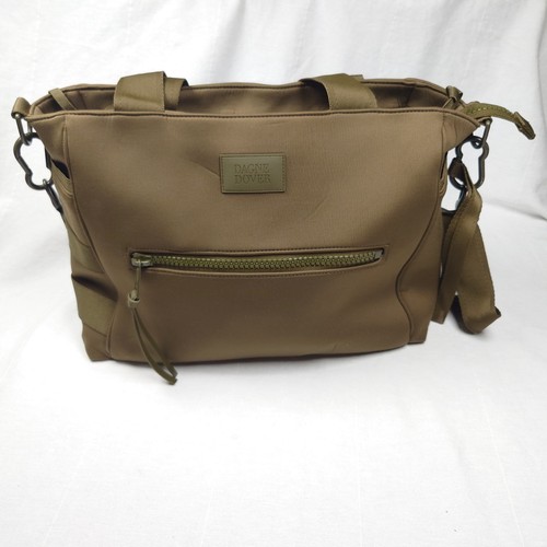 Dagne Dover Wade Neoprene Diaper Tote in Dark Moss Green Very Good Condition