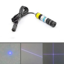 Focusable 405nm Purple/Violet Laser Dot/Line/Cross Diode Module 16x68mm New