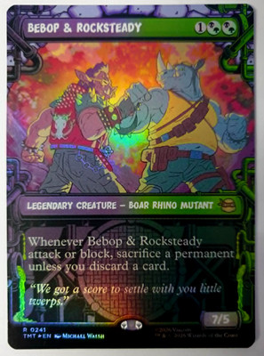 Bebop & Rocksteady - FOIL Showcase - MTG Teenage Mutant Ninja Turtles - 0241 NM