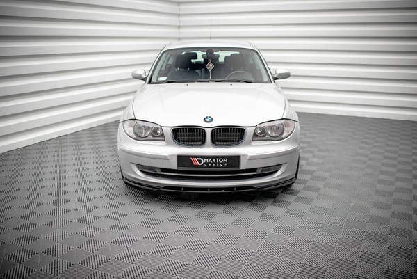 Front Ansatz V.2 FüR BMW 1Er E81 Facelift Frontspoiler Spoilerschwert Schwarz-image