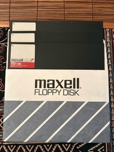 3 Maxell FD1-128 Floppy Disks
