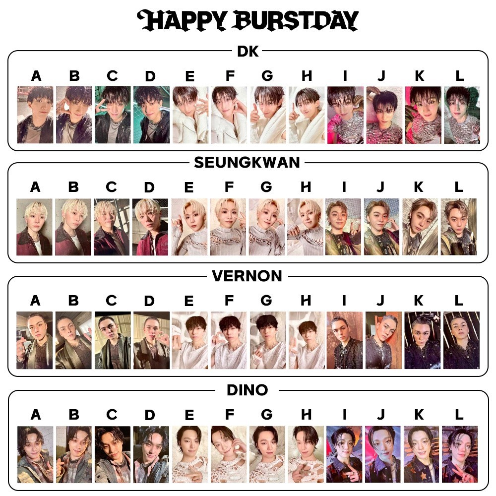 SEVENTEEN - HAPPY BURSTDAY MYSELF ESCAPE ALBUM PHOTOCARD OFFICIAL