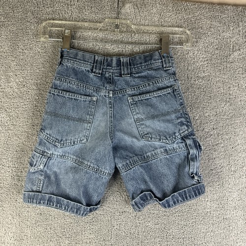 Vintage Lee Pipes Jean Shorts Girls 7XR Denim Skater Casual Blue Cotton Y2K - Picture 2 of 9