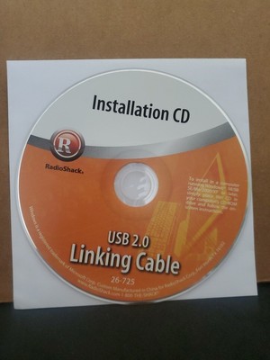 Radio Shack USB 2.0 Linking Cable 26-725 Software Drivers CD 