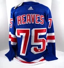 Ryan Reaves Signed Adidas New York Rangers Blue Hockey Jersey Fanatics Auto