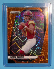 Jayden Daniels - 2024 Prizm Rookie RC - Orange Lazer #347 - Commanders