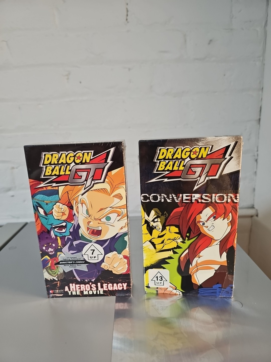 Dragon Ball GT Vhs Lot - A Hero's Legacy The Movie And Conersion