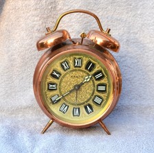 Vintage Kienzle Wecker, mechanisch, Kupfer, Defekt