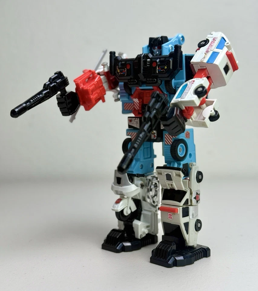 Defensor 100% Complete Vintage 1986 G1 Transformers Hasbro Protectobots Metal - Image 4 of 4