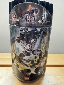 LEGO Bionicle Toa Horoika Whenua 8738 (2005) w/ Canister & Weapons- Complete
