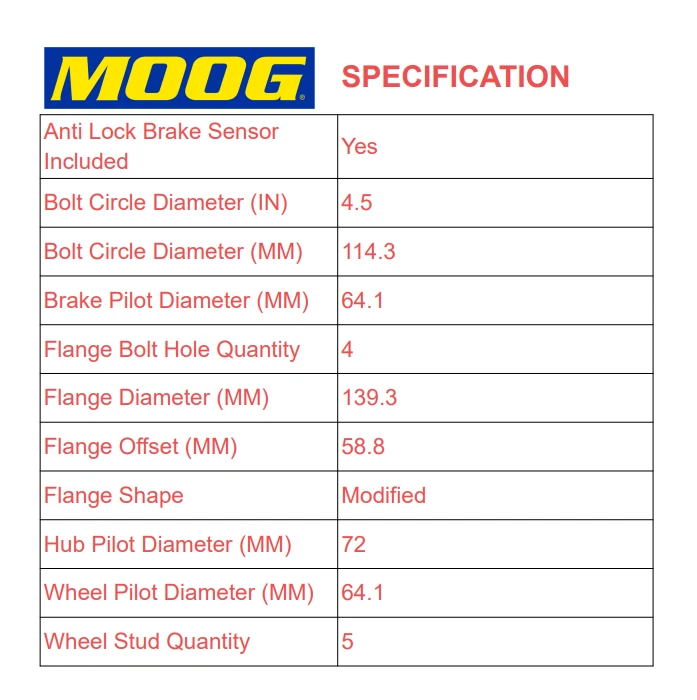 Rear Wheel Hub Bearing 512353 For 2008 - 2012 Honda Accord 2009 - 2014 Acura TSX — 第 4/4 张图片