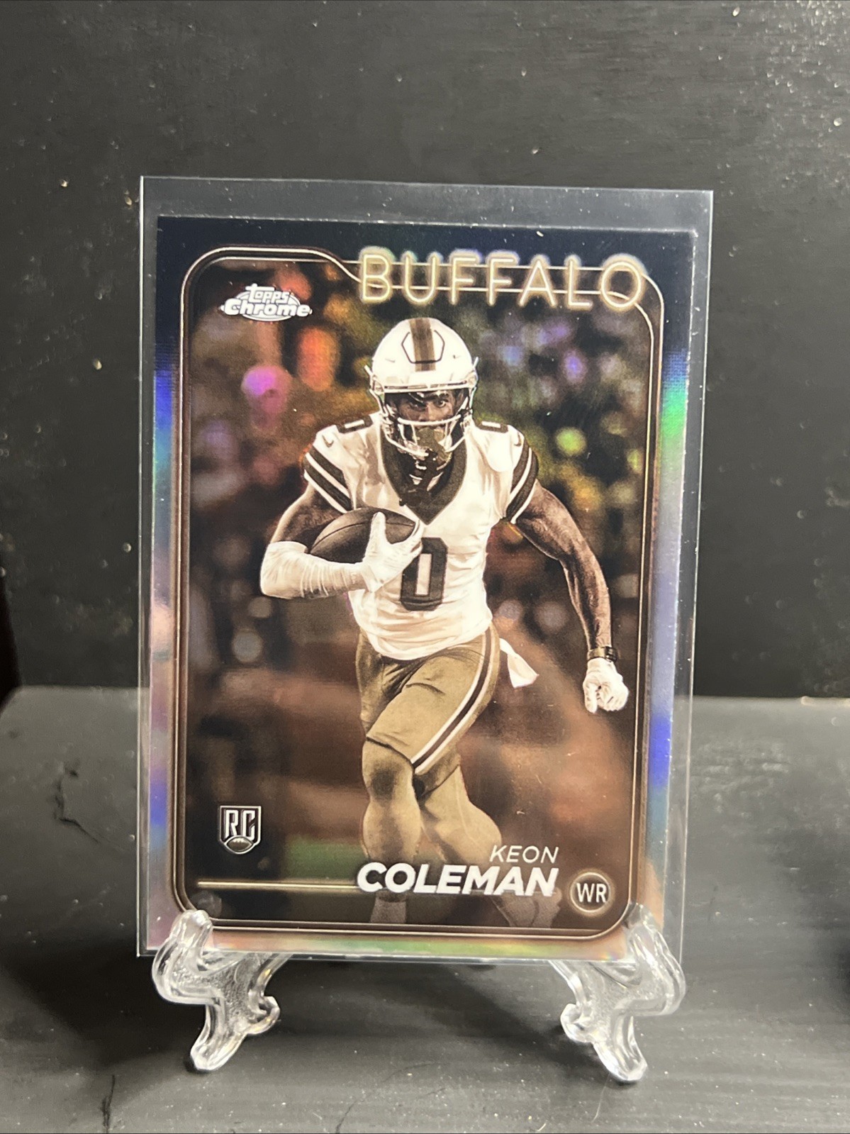 2024 Topps Chrome - Rookies Keon Coleman #209 Sepia Refractor (RC)