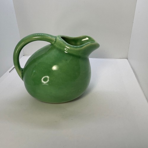 Vintage Kugel Kipp Keramik USA #1 grün MCM Keramik Milchkännchen Krug - Bild 5 von 8