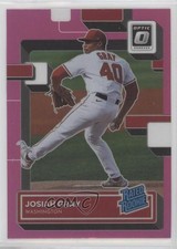 2022 Panini Donruss Optic Rated Rookie Pink Prizm Josiah Gray #42 wq8