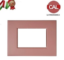 PLACCA 4P ROSA ANTICO METALLO VIMAR PLANA OLD ROSE PLA115/4