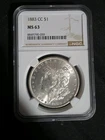 1883-CC $1 Morgan Silver Dollar Carson City NGC MS63