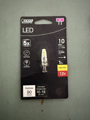 Feit 10-Watt Eq. Bright White T4 G4 Bi-Pin Base 12-Volt Landscape LED Light Bulb
