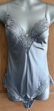 Vintage Chantilly Maidenform Lace Lingerie Teddy Snap Closure Union Label Sz 34