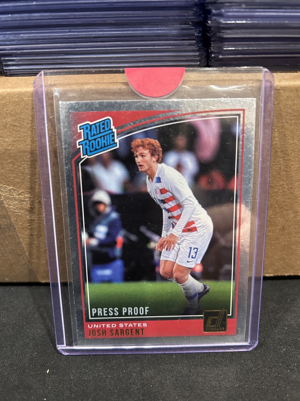 Josh Sargent RATED ROOKIE Silver Press Proof 2018-19 Panini Donruss 200 RC USMNT