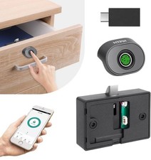 Bluetooth Fingerprint Cabinet Lock, Smart Biometric Keyless Hidden ... Fast Ship