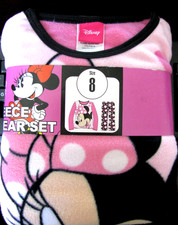 BRAND NEW w Tags Disney Girls Minnie Mouse 2 Piece Soft PJ Pajama Set Size 8