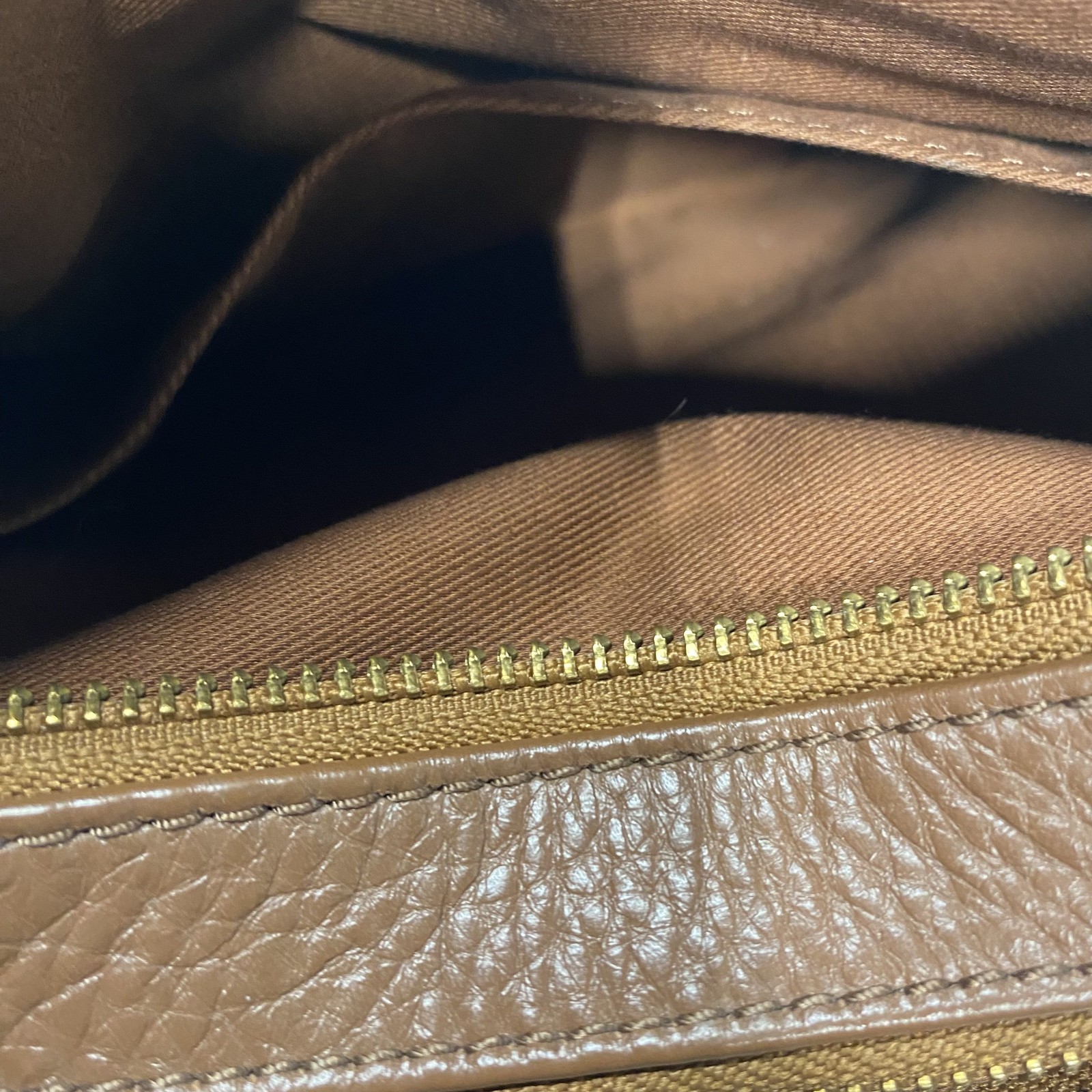 Fossil Brown Solid Leather Adjustable Crossbody P… - image 7