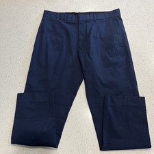 Theory Mens Chino Dress Pants Dark Blue Cotton Size 33/30