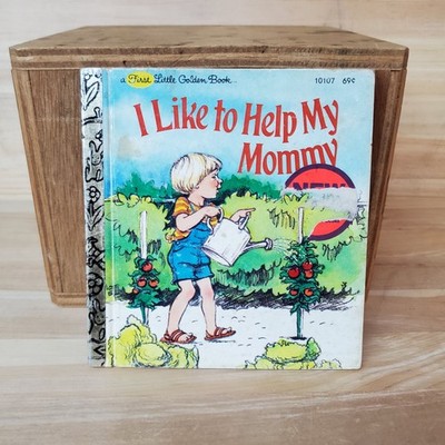 Vintage 1981 I LIKE TO HELP MY MOMMY BOOK A First Little Golden Book