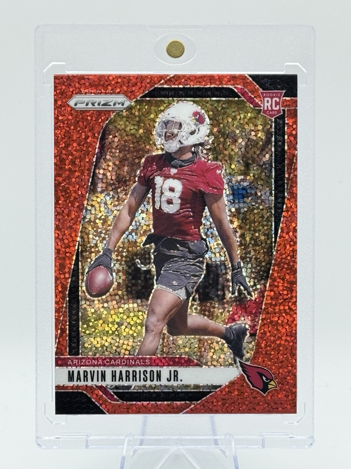 2024 Panini Prizm - Rookies Marvin Harrison Jr. #375 Red Sparkle Prizm (RC)