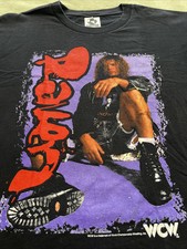 VINTAGE DEADSTOCK 1998 RAVEN WCW WRESTLING ORIGINAL LARGE BLACK T-SHIRT