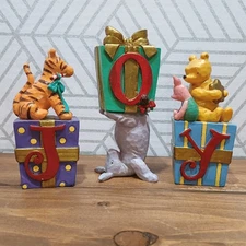 Classic Pooh, Pooh And Friends Christmas "JOY" Block Set FLAW