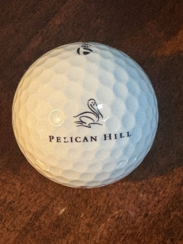 Pelican Hill Golf Club Souvenir Golf Ball. 2 Top 100 Golf Courses