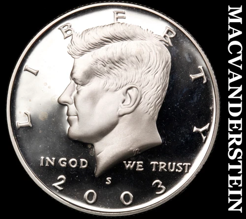 2003-S Kennedy Half Dollar- Silver Choice Gem Proof Luster No Reserve #i9865