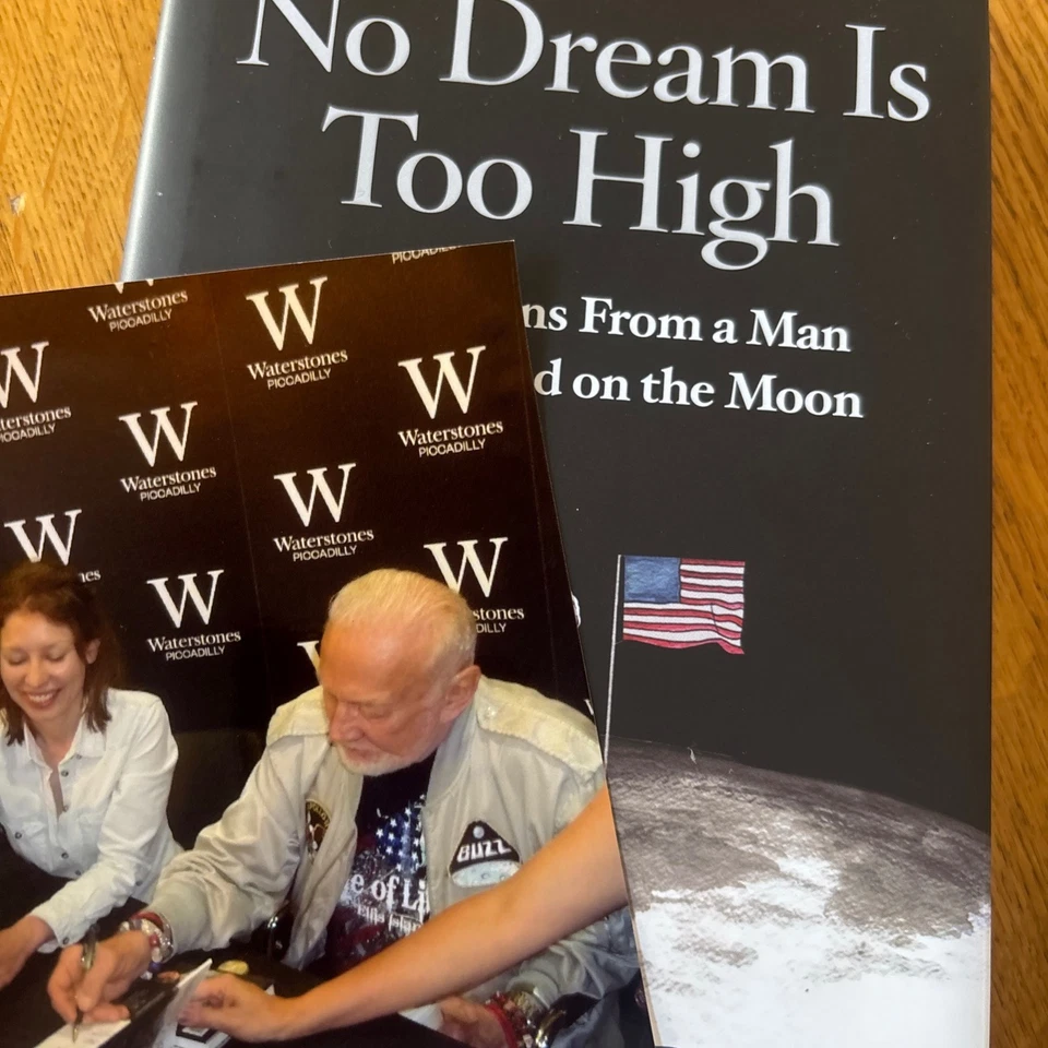 BUZZ ALDRIN AUTOGRAPH SIGNED ENCOUNTER WITH TIBER BOOK COA SPACE NASA MOON 719 - Image 4 of 4