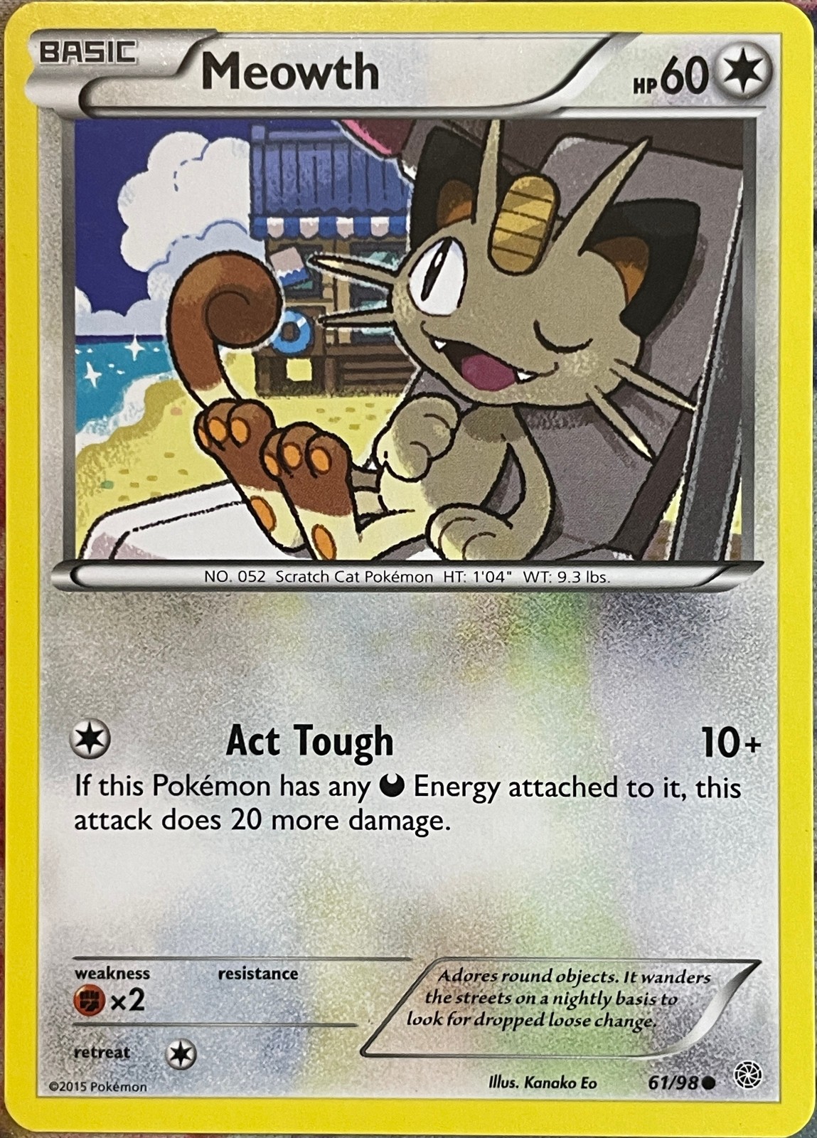 Meowth - 61/98 - XY Ancient Origins Pokemon 2015