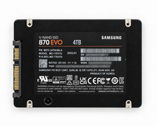 Samsung 870 EVO 4TB 2.5" SATA SSD MZ-77E4T0 92-93% Health SMART Tested