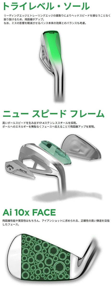 Callaway Golf ELYTE X Iron #5 R-Flex VENTUS GREEN 50 Graphite