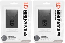 Gear Aid Tenacious Tape Mini Patches Black  Clear Nylon Gear Repair 2-Pack 