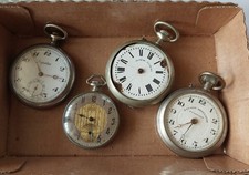 LOTTO  4 OROLOGI DA TASCA ANTICHI RAILWAY REGULATOR - SUZI - AUGUSTUS collezione