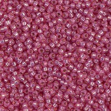 Miyuki Seed Beads Silver Lined Alabaster Pink 11-645 24g Round Glass