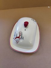 Crown Devon Stockholm 1950's butter serving dish.