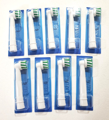 Lot of 9 Oral-B Refill Electric Toothbrush Crossaction X Brush Heads - NEW