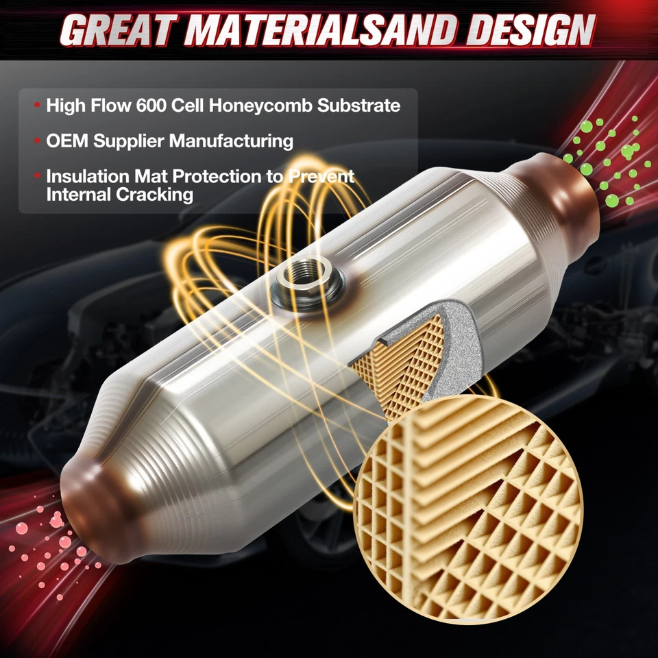 Conversor catalítico para 2001-2007 Dodge Grand Caravan/Chrysler Town 3.3L/3.8L - Imagem 4 de 4