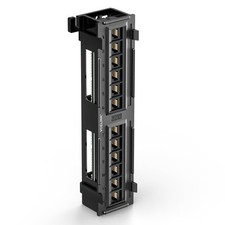 12-Port Cat6 Patch Panel 1000 Mbps for Home and Office, Network Panel UTP wit...