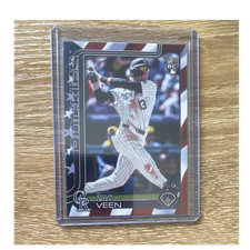 Topps 2025 Update Series Independence Day Rookie Zac Veen RC /76 US286 Rockies