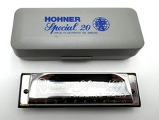 Hohner Special 20 Marine Band Key of A Harmonica with Case - Made in Germany
