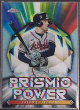 Freddie Freeman #PP-8 2021 Topps Chrome Baseball Prismic Power -Braves-0121